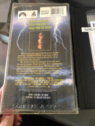 Demon Wind Cult Horror Film RARE 1990 VHS 3