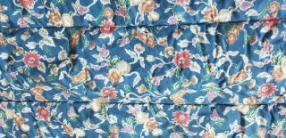 Rare Ralph Lauren Hope Blue Floral Queen Size 100 Cotton Comforter 88 X 94 " Euc
