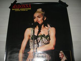 MADONNA PROMO Poster Blond Ambition Tour 1990 Japan Warner Mega Rare 2