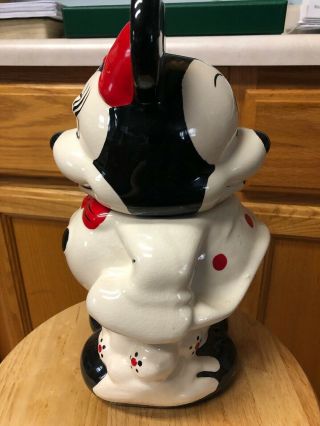 Vintage Rare Mickey And Minnie Mouse Turnabout Two Sided Cookie Jar,