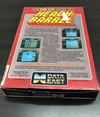 Vintage 1989 Data East Heavy Barrel Game Computer Apple II IIe,  IIc,  IIGS Rare 2