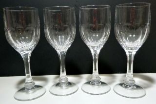 Rare Vintage Waterford Crystal Set 4 Claret Wine Glass 7 1/8 " 6 Oz