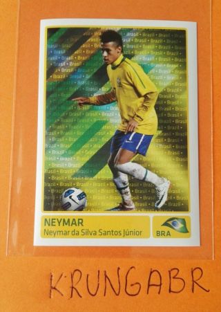 Neymar Rookie Rare Sticker 329 Panini Copa America 2011 Invest
