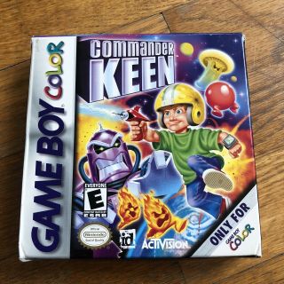Commander Keen (nintendo Game Boy Color,  2001) Complete Cib Rare