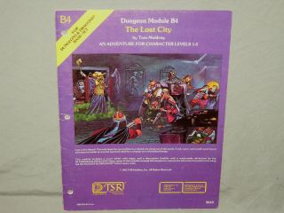 D&d 1st Edition Module - B4 The Lost City (rare - Hard To Find And Vg, )