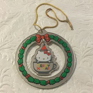 Vtg Rare 1976 Sanrio Hello Kitty Christmas Tree Ornament Made Japan