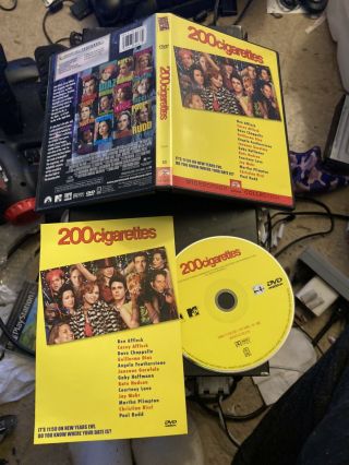 200 Cigarettes (dvd,  1999) Rare,  Oop Affleck,  Dave Chappelle,  Paul Rudd