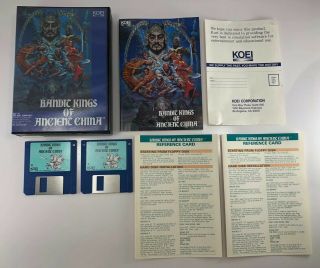 Rare Bandit Kings Of Ancient China 100 Complete In Big Box Tandy/ibm/pc 3.  5”