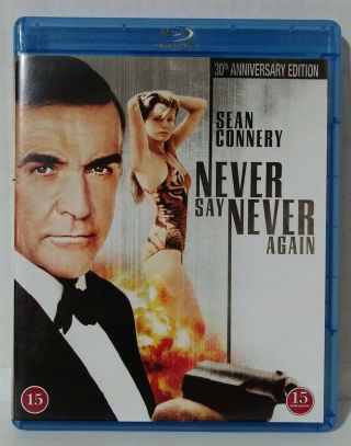Never Say Never Again 007 Very Rare Oop Bluray 30th Anniversary