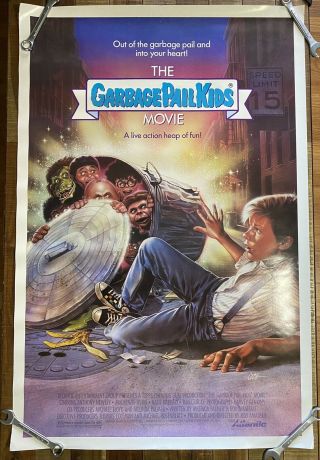 Movie Poster The Garbage Pail Kids 1987 27x41 Rare Authentic Topps