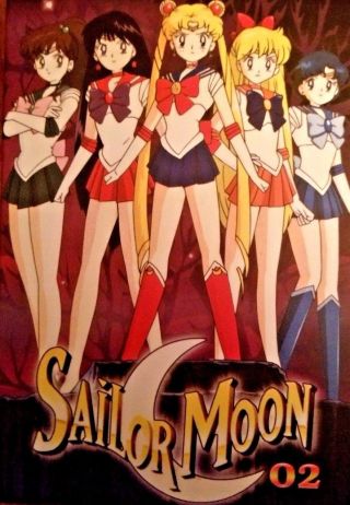 Sailor Moon 02 Vol.  4 5 6 Episodes 37 - 72 Box Set (dvd,  2002,  3 - Disc Set) Rare