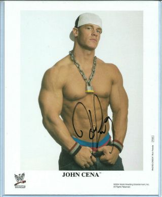 Wwe John Cena P - 863 Hand Signed Autographed 8x10 Promo Photo With Rare