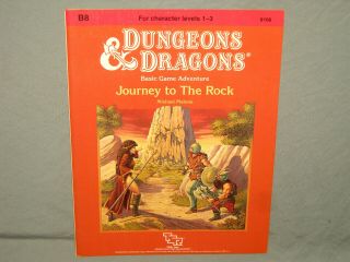 D&d 1st Edition Adventure Module - B8 Journey To The Rock (very Rare And Exc, )