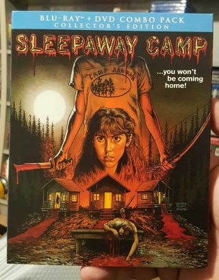 Sleepaway Camp 1983 Blu - Ray,  Dvd,  Slipcover Like - Scream Factory Oop Rare