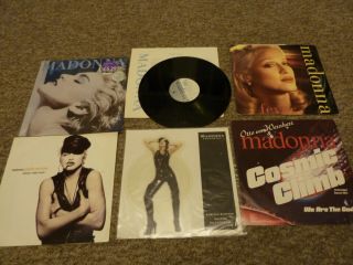 Joblot X5 Rare Madonna Uk Vinyl Lp,  Picture Disc,  True Blue,  Crazy For You,  Fever