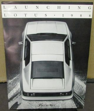 1988 Lotus Cars Usa Press Kit Esprit Turbo Car Launch Sports Car Rare