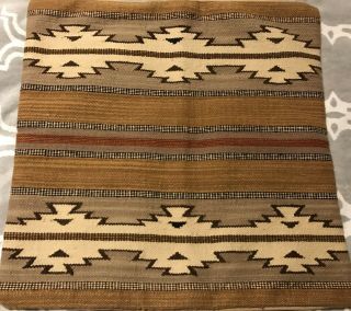 24” Pottery Barn Southwest Style Kilim Wool Pillow Cover Rare Find