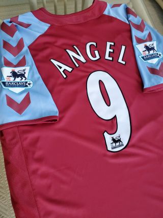 Rare " Like " 2004 Juan Pablo Angel 9 Aston Villa F.  C.  Hummel Jersey Size Xl