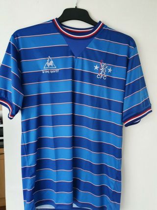 Chelsea Vintage Le Coq Sportif 83/84 Football Shirt L 1983/1984 Dixon 9 Rare.