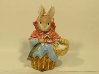 1996 Frederick Warne & Co.  Beatrix Potter Mrs Rabbit Cookie Jar Enesco Very Rare