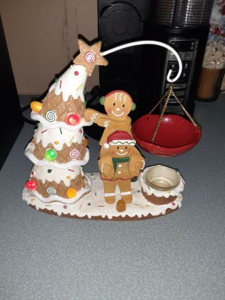 Rare Yankee Candle Christmas Hanging Tart Warmer Gingerbread Gumdrop Tree