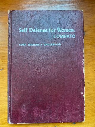 Combato - Self Defense For Women - Very Rare Book Hand To Hand Combat (1944)