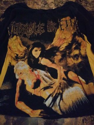 Cradle Of Filth Vempire Very Rare Womens Girly Diy Ooak Shirt Tee