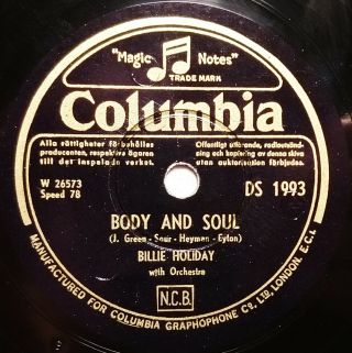 Billie Holiday " Body And Soul / I Can 