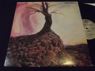 Trouble - S/t Lp Rare 1984 U.  S.  1st Press Metal Blade W/ Insert Heavy Doom Metal