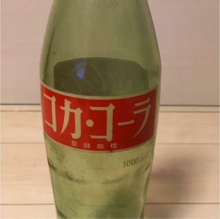 Coke 1 Litre 1l Clear Glass Old Bottle Japan 70 
