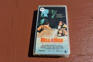 Hell High (vhs 1986) (w/ Hard Plastic Case) 1989 Prism - Rare Vhs Tape
