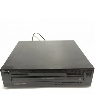 Sony 5 Disc Cd Changer Black Cdp - C345 Vintage Multi Rare