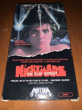 A Nightmare On Elm Street Vintage Cult Vhs Horror Oop Rare Double Flap Box