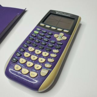 Texas Instruments Ti - 84 Plus Silver Edition Graphing Calculator - Rare Purple
