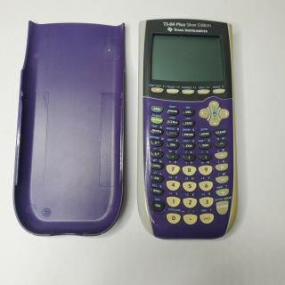Texas Instruments TI - 84 Plus Silver Edition Graphing Calculator - Rare Purple 3