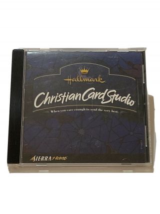 Hallmark Christian Card Studio Pc Cd Religious Greeting Card Software - Rare