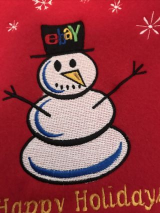 1999 eBay Happy Holidays Fleece Blanket EBayana Rare 3