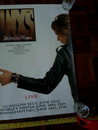 INXS Rare Vintage UK Promo Poster For Kick Tour Dates 2