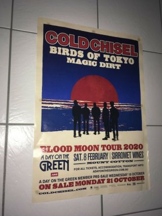 Cold Chisel Birds Of Tokyo Magic Dirt Rare 2020 Orig Promo Music Tour Poster