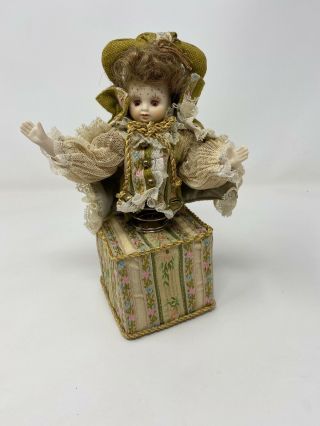 Vintage 1984 Louis Nichole Christmas Jack Porcelain Doll Ornament Rare