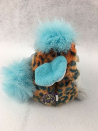 NIB RARE Vintage 1999 Furby Babies Rare Blue/Orange Leopard 3