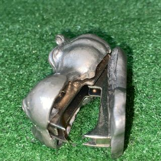 vintage Jac Zagoory Designs Metal Hippo Hippopotamus Staple Remover RARE 3