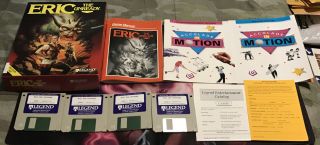 Eric The Unready Pc Game Big Box 3.  5” Disk Legend Complete Rare