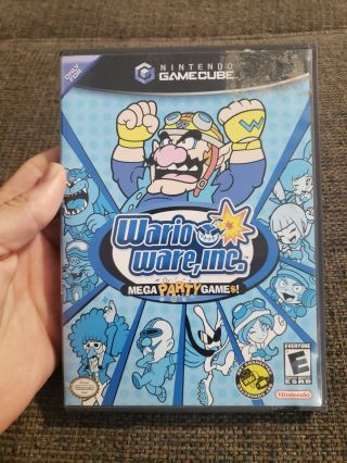Warioware,  Inc.  : Mega Party Games Nintendo Gamecube Complete Cib Very Good Rare
