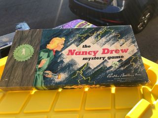 Vintage The Nancy Drew Mystery Game Board 1957 Complete Parker Brothers Wow Rare