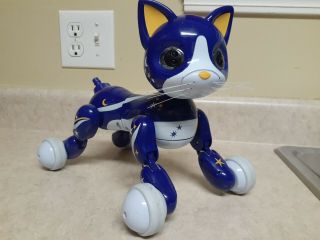 Spin Master Toys Adorable Zoomer Kitty Robot Toy.  Rare Blue
