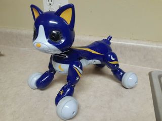 Spin Master Toys Adorable Zoomer Kitty Robot Toy.  Rare Blue 3