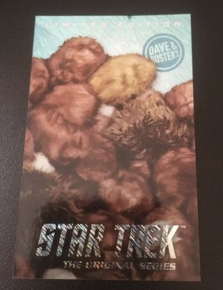 Set Of 4 - Tribbles Limited Edition Rare Dave And Buster 