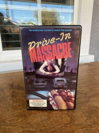 Drive In Massacre Rare Magnum Clamshell Horror Vhs