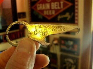 Rare 1905 Grain Belt Beer Bottle Opener Earliest Example Known Marked